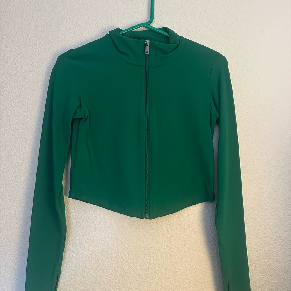 Vibrant Green Women's Zip-Up Hoodie